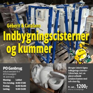 Geberit indbygningscisterne og kumme